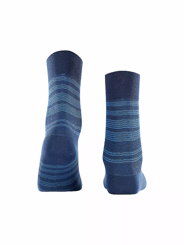 FALKE | Socken SENSITIVE SUNSET STRIPE space blue  | blau