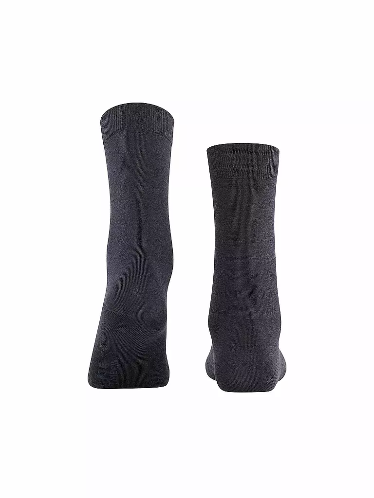 FALKE | Socken Soft Merino marine | hellgrau