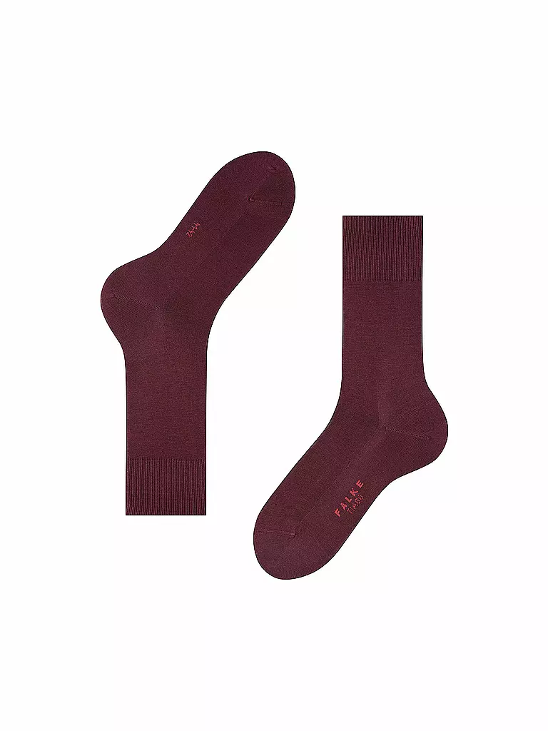 FALKE | Socken TIAGO barolo | dunkelrot