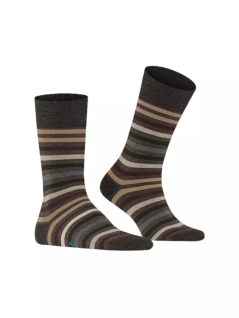 FALKE | Socken TINTED STRIPE beech | braun