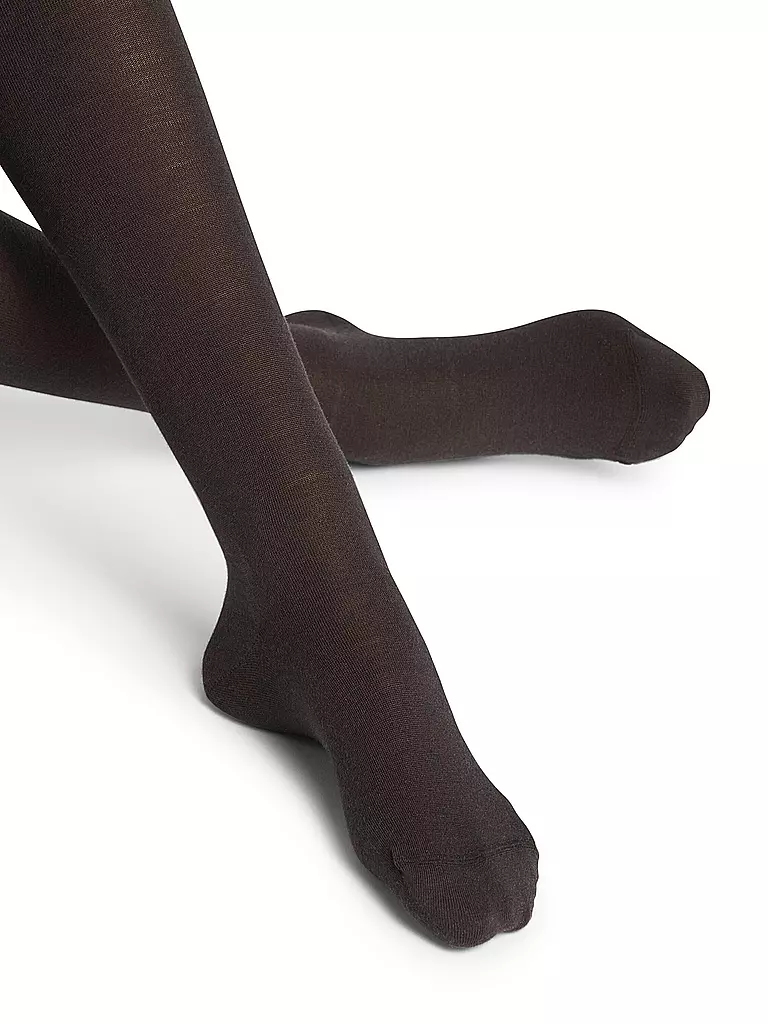 FALKE | Strickstrumpfhose SOFTMERINO black | grau