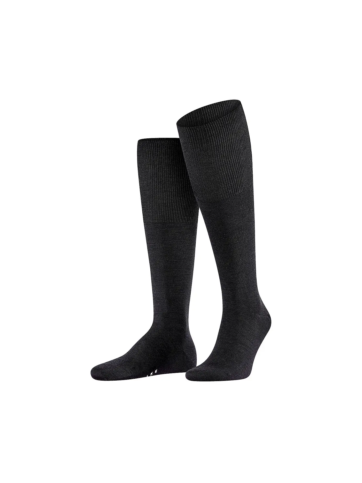 FALKE | Kniestrümpfe AIRPORT grass | schwarz