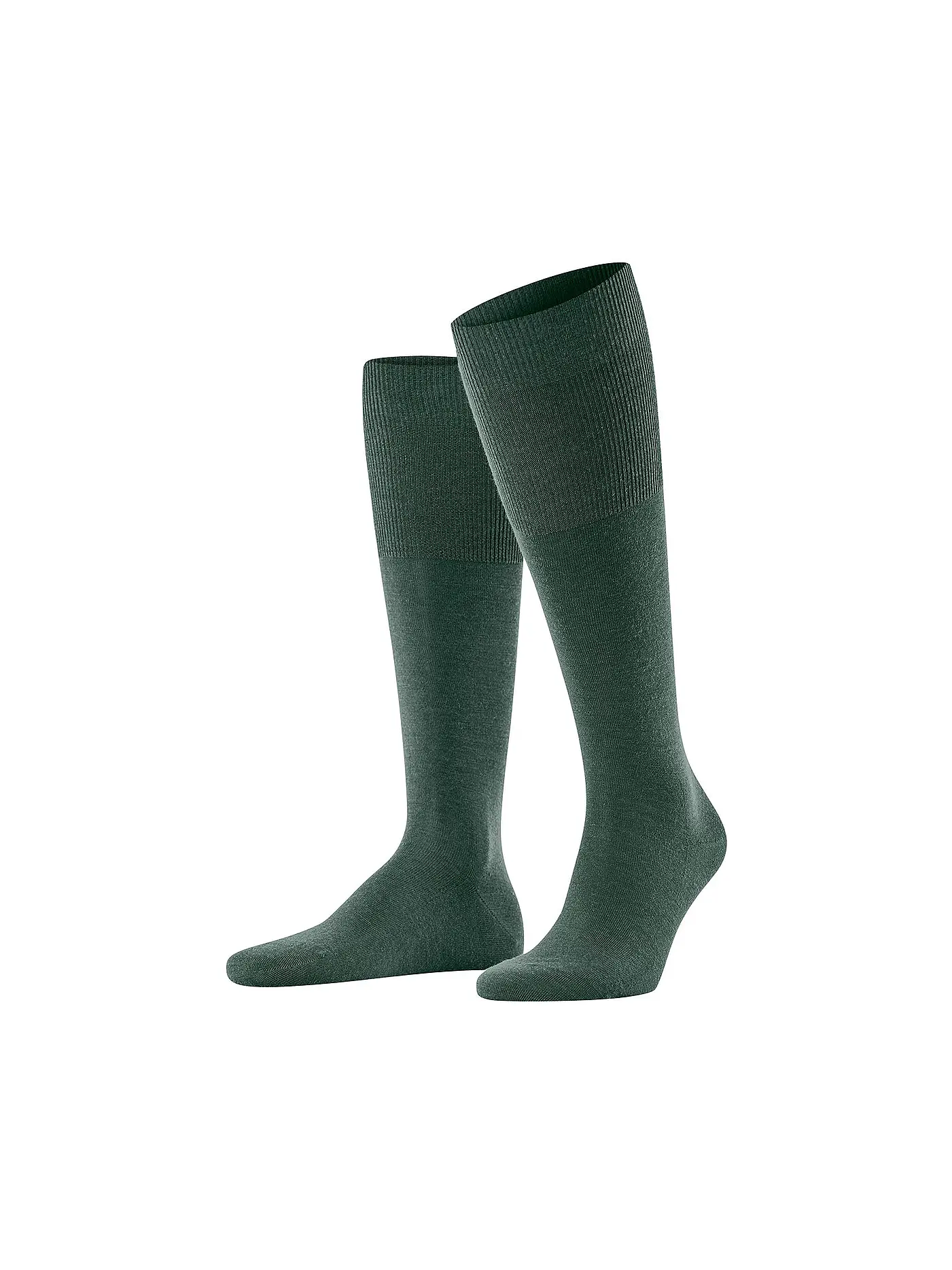 FALKE | Kniestrümpfe AIRPORT grass | dunkelgrün
