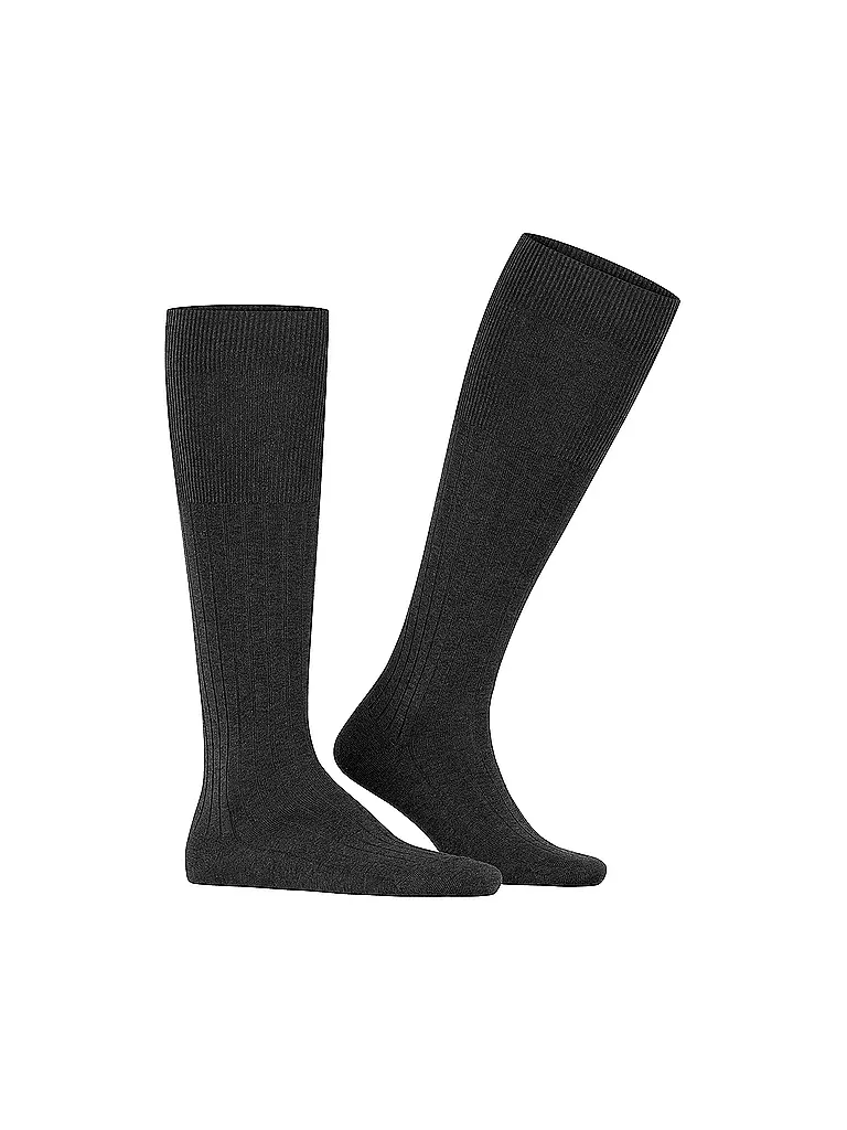 FALKE | Stutzen MILANO antracite melange | schwarz