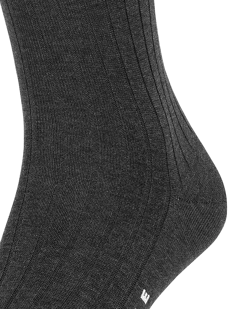 FALKE | Stutzen MILANO antracite melange | schwarz