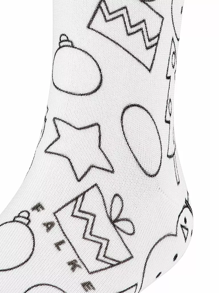 FALKE | X-Mas Paint Kinder Socken zum Ausmalen white | weiß
