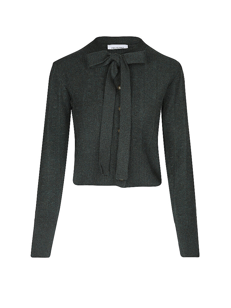 FELI & HANS Trachtenstrickjacke CORDULA dunkelgrün | XL
