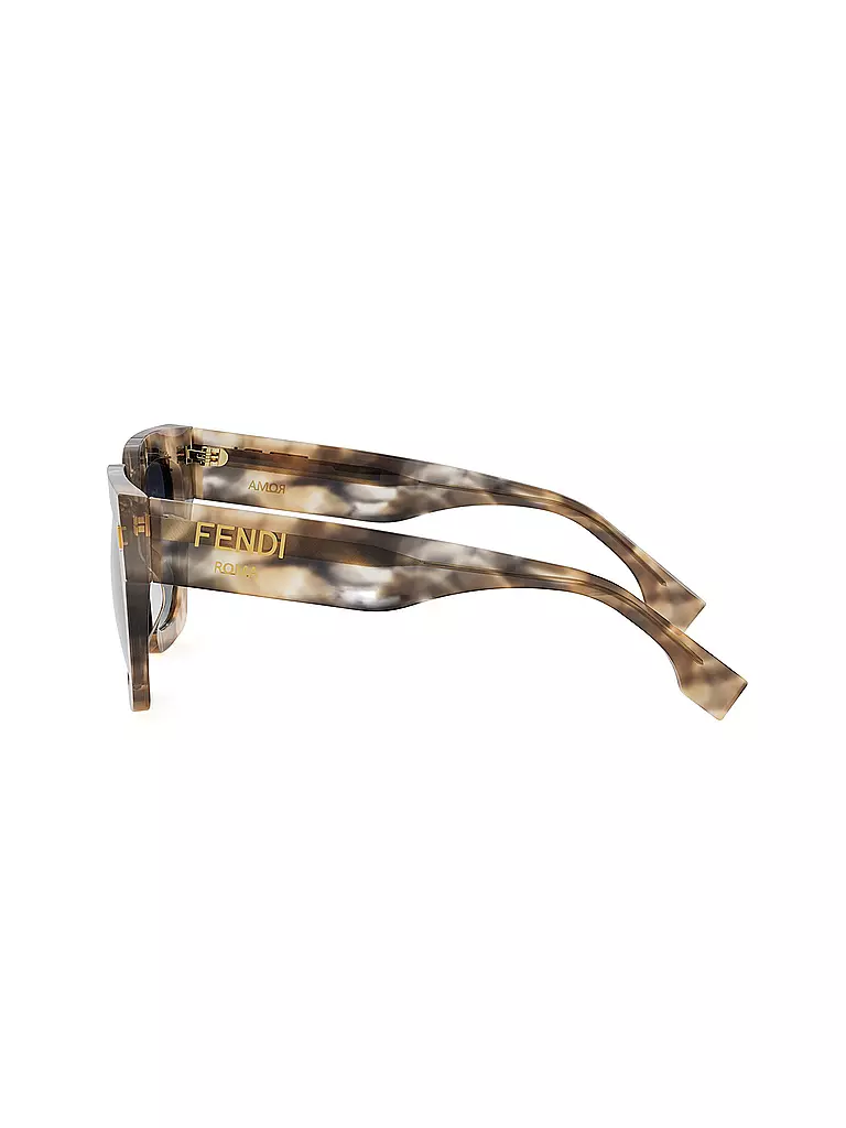 FENDI | FENDI Roma havanabraune eckige Sonnenbrille | braun