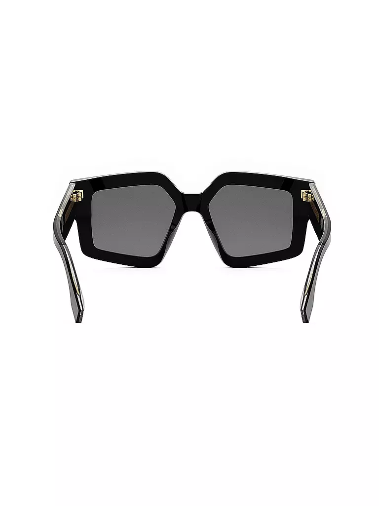 FENDI | FENDI Roma schwarze eckige Sonnenbrille | braun