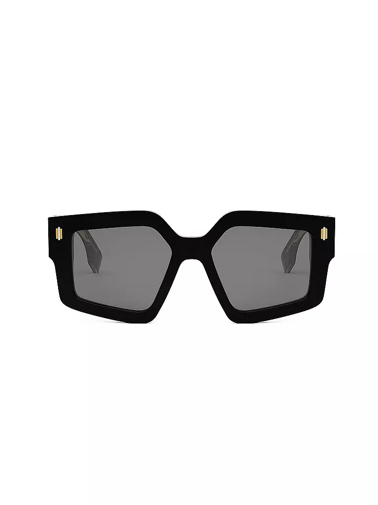FENDI | FENDI Roma schwarze eckige Sonnenbrille | braun