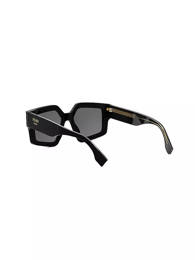 FENDI | FENDI Roma schwarze eckige Sonnenbrille | braun