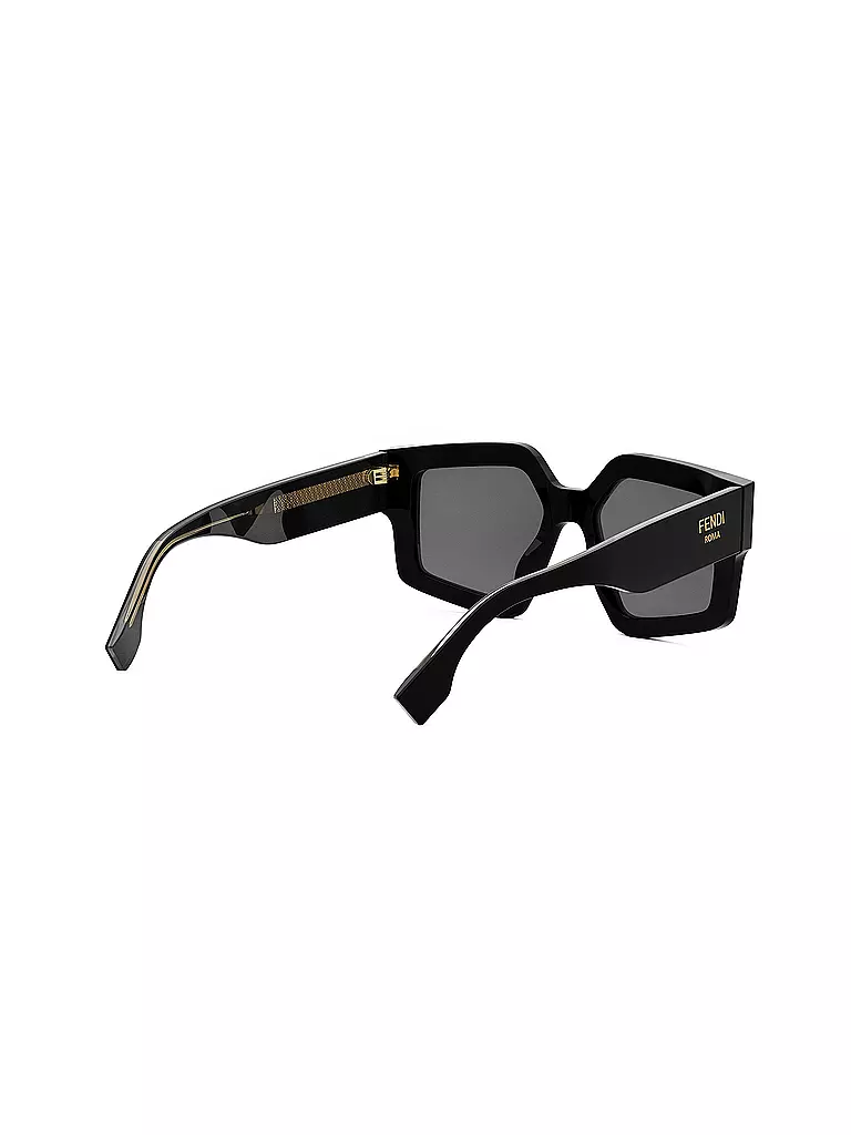 FENDI | FENDI Roma schwarze eckige Sonnenbrille | braun