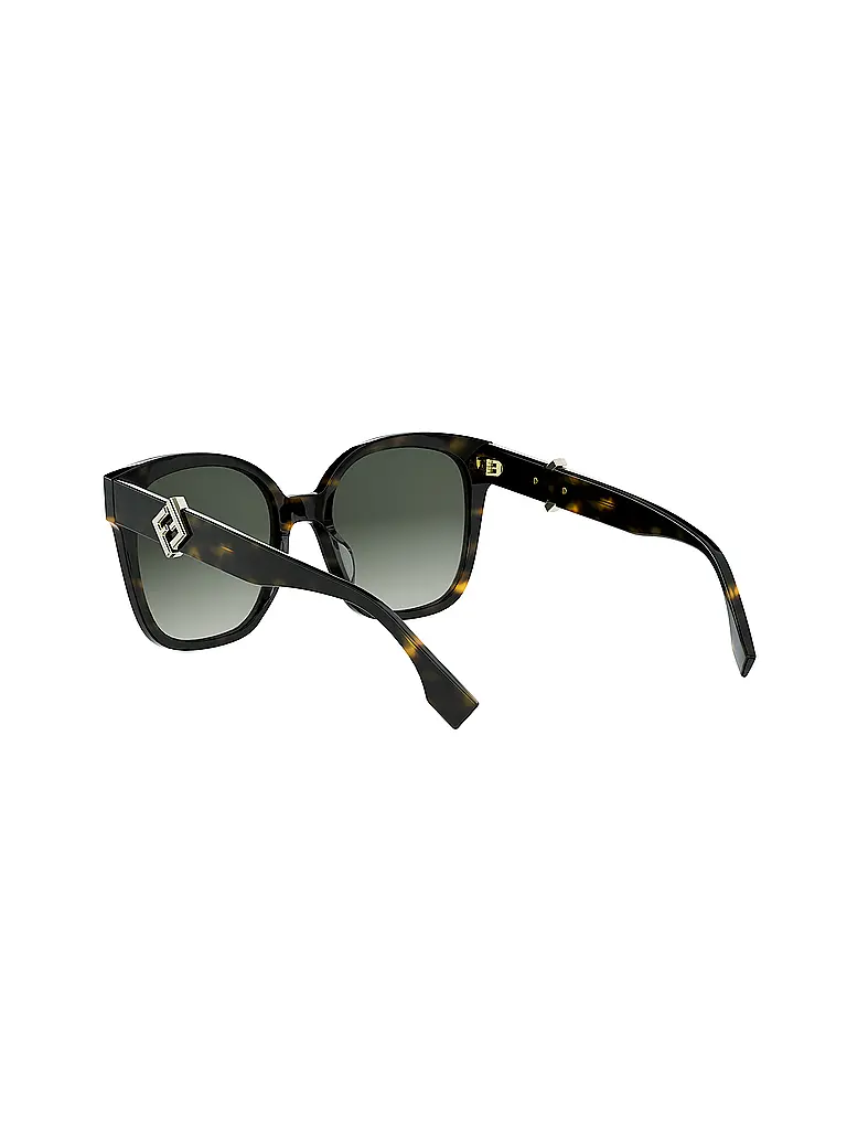 FENDI | FF Diamonds havana eckige Sonnenbrille | 
