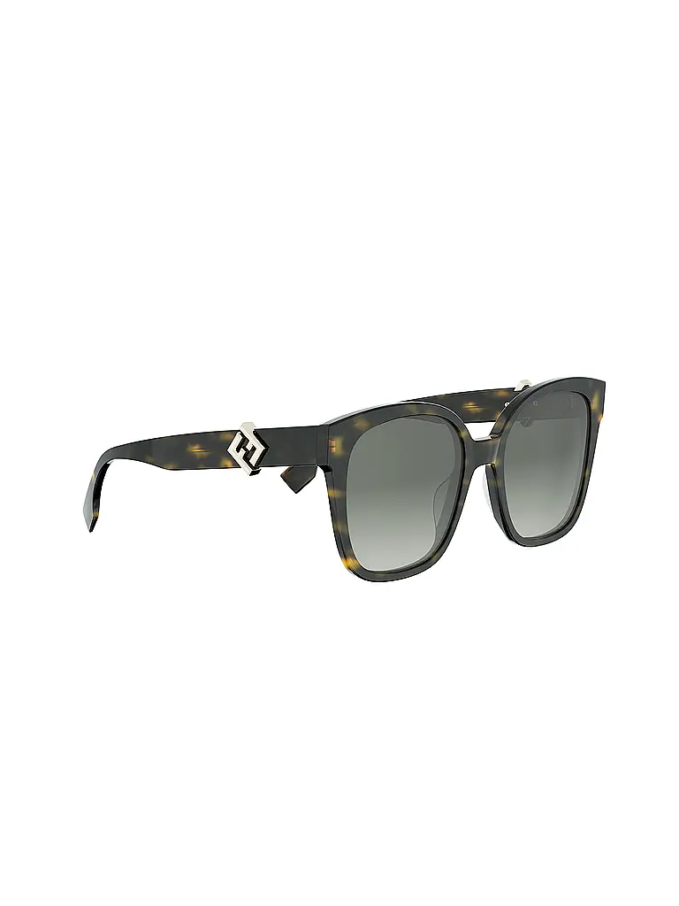 FENDI | FF Diamonds havana eckige Sonnenbrille | 