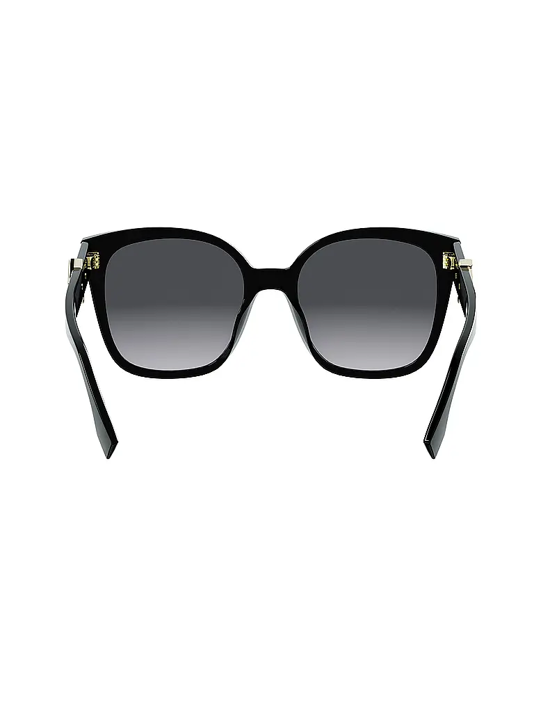 FENDI | FF Diamonds schwarze eckige Sonnenbrille | 