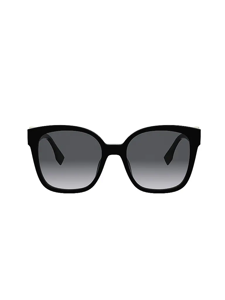 FENDI | FF Diamonds schwarze eckige Sonnenbrille | 