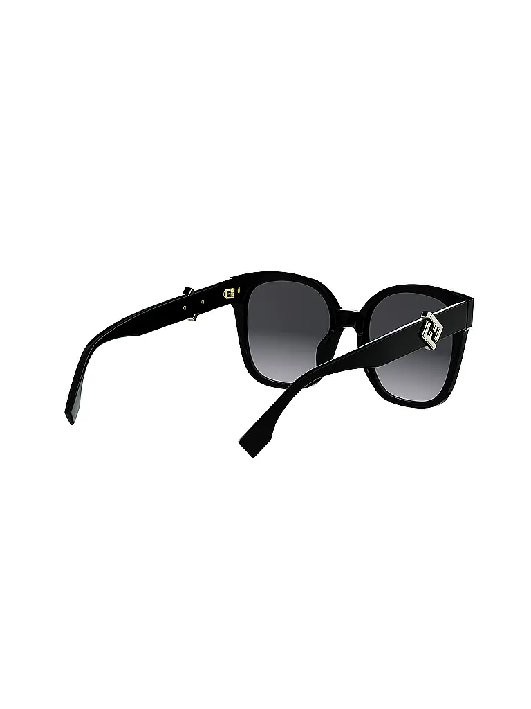 FENDI | FF Diamonds schwarze eckige Sonnenbrille | 