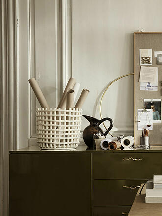 FERM LIVING | Aufbewahrungskorb Keramik Large Off White