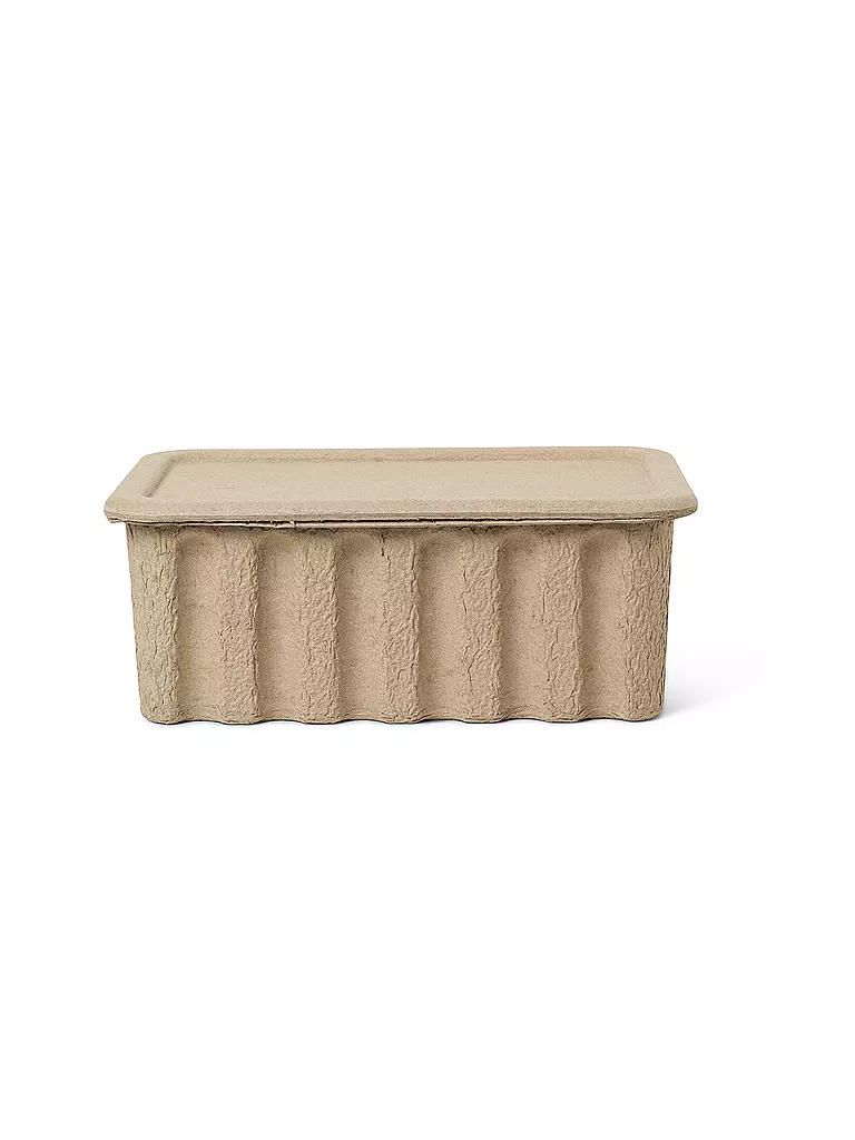 FERM LIVING | Aufbewahrungsbox Set Paper Pulp Large 2 Stk  | hellbraun