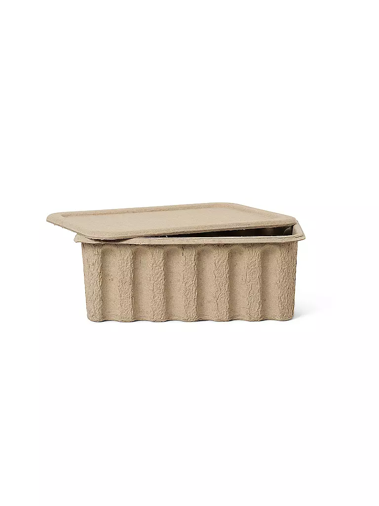 FERM LIVING | Aufbewahrungsbox Set Paper Pulp Large 2 Stk | hellbraun