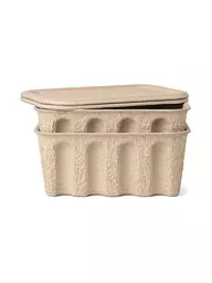 FERM LIVING | Aufbewahrungsbox Set Paper Pulp Small 2 Stk  | hellbraun
