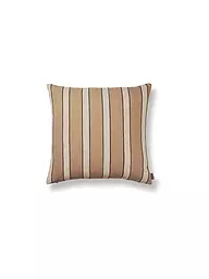 FERM LIVING | Brown-Cotton-Kissen Stripe  | braun