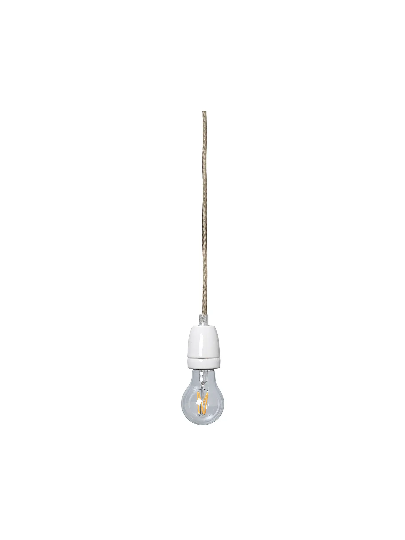 FERM LIVING | Kabel mit Baldachin für Pendelleuchte 4m  | weiss
