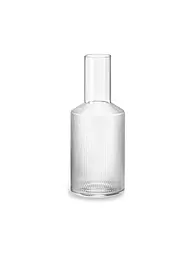 FERM LIVING | Karaffe 1L RIIPPLE Smoked Grey | transparent