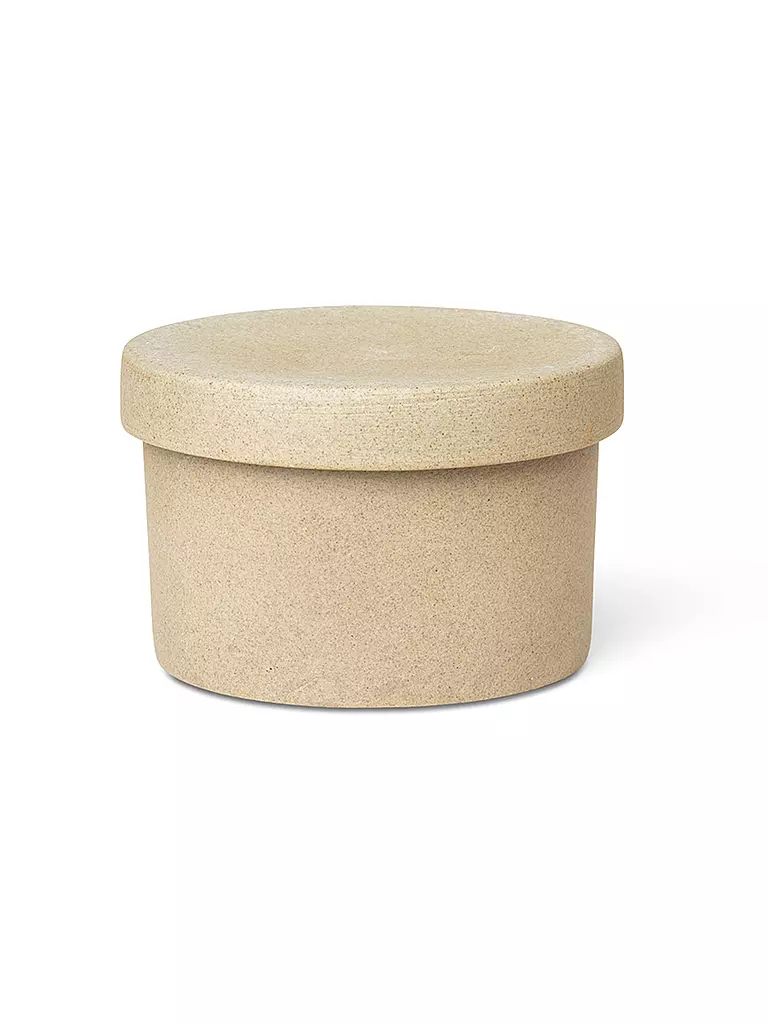 FERM LIVING | Porzellan  Container BON Small  Keramik  | beige