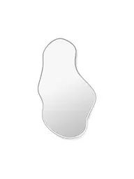 FERM LIVING | Spiegel - Pond Mirror Large Dark Chrome  | hellgrau