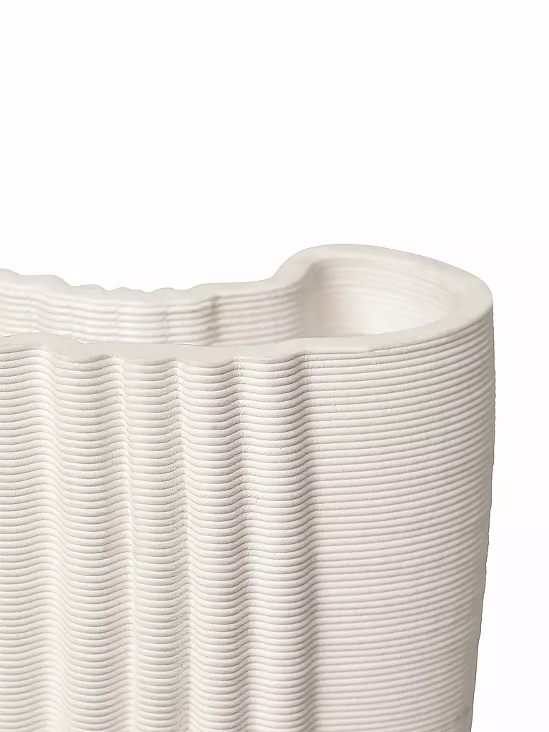 FERM LIVING | Vase MOIRE 30cm Offwhite | weiss