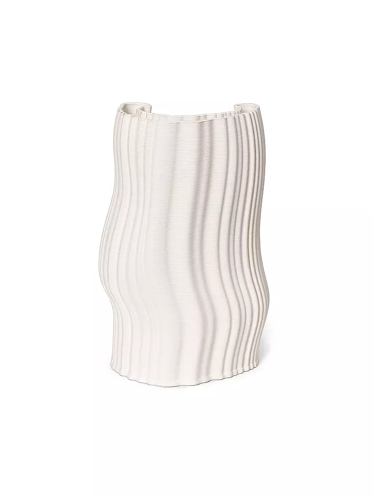 FERM LIVING | Vase MOIRE 30cm Offwhite | weiss