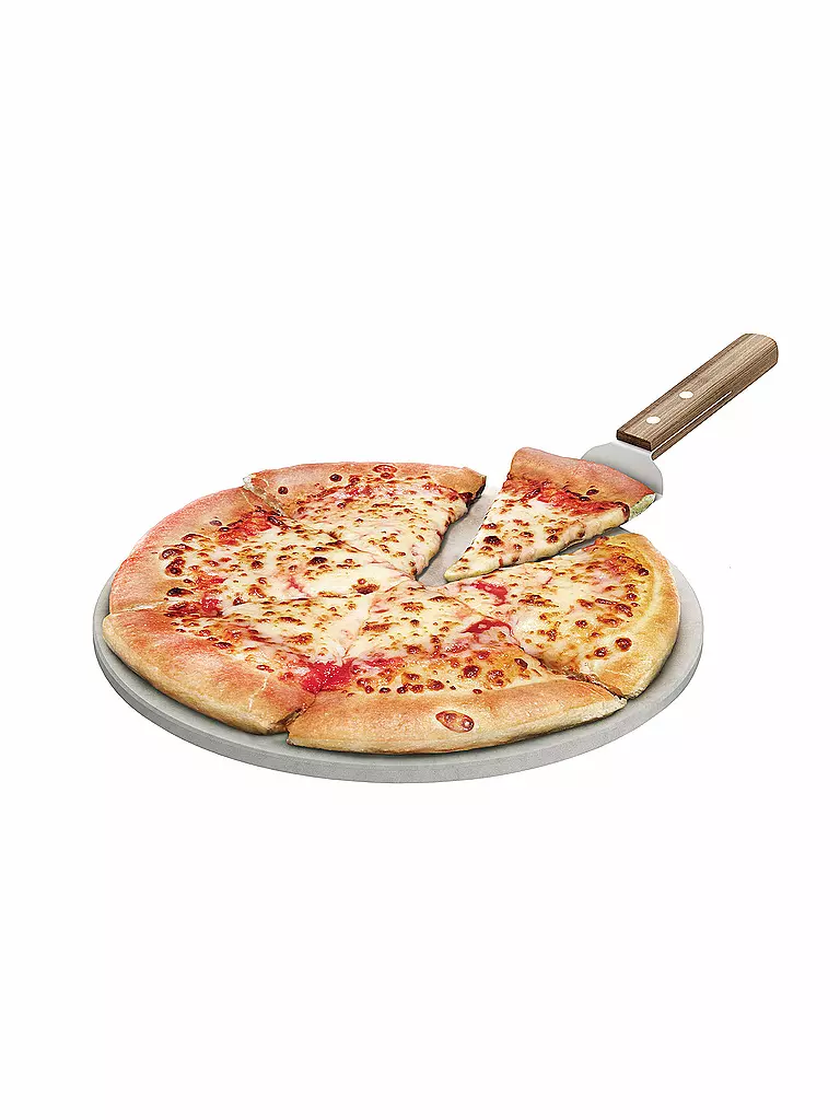 FEUERDESIGN | Pizzastein mit Edelstahl-Schaufel | keine Farbe