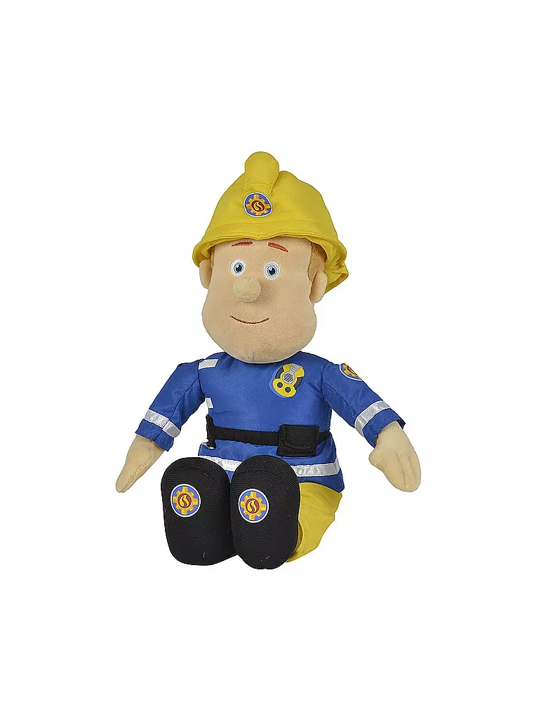 FEUERWEHRMANN SAM | Plüschfigur mit Helm 45cm  | transparent