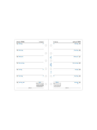 FILOFAX | Kalendereinlage Pocket Woche 2026 Deutsch