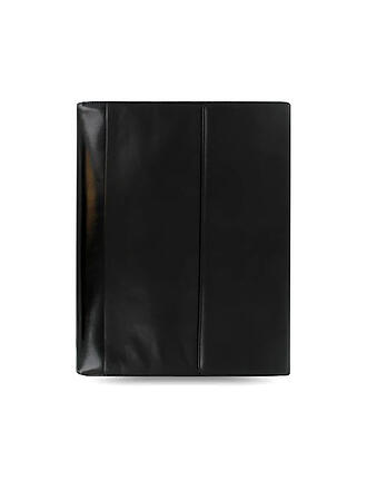 FILOFAX | A4-Mappe aus Nappaleder mit Reißverschluss und abnehmbaren Ringen Schwarz