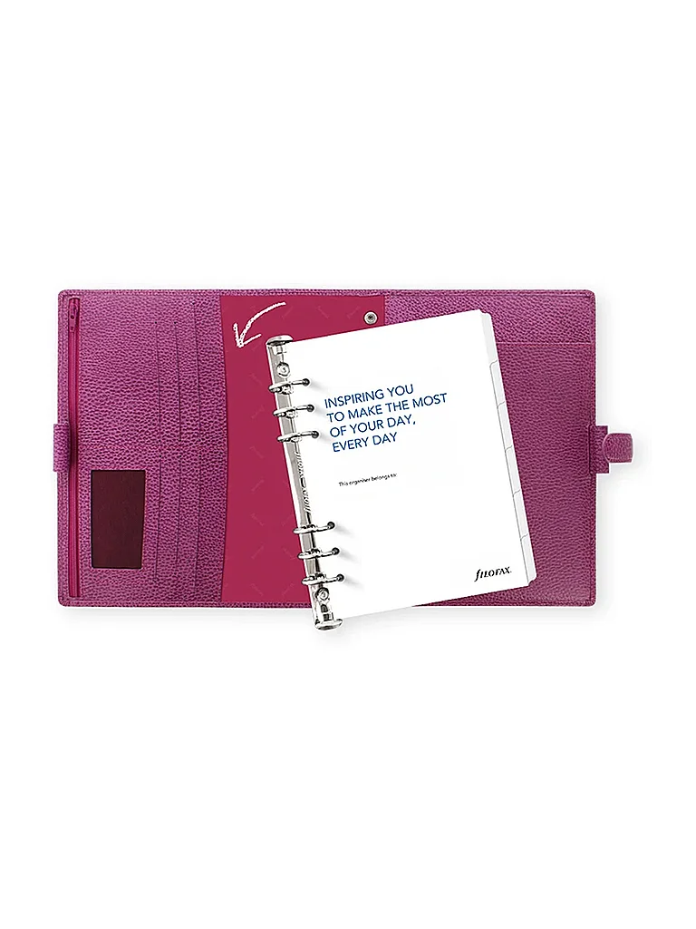 FILOFAX Agenda FINSBURY ORGANIZER MODULAR A5 Frambuesa Baya rojo oscuro