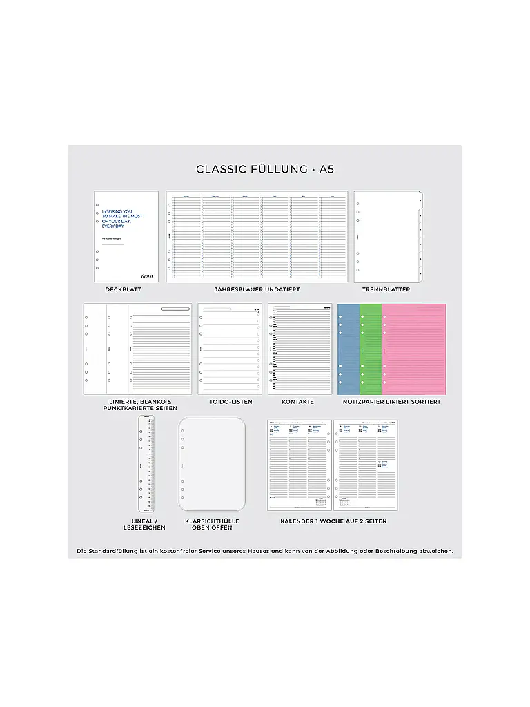 FILOFAX | Domino Soft A5 Organiser Pink | pink