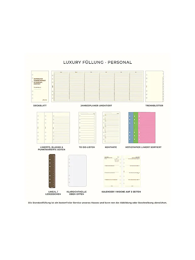 FILOFAX | Heritage Personal Organiser Black | 