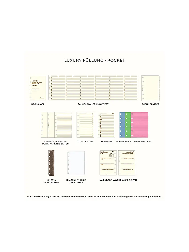 FILOFAX | Holborn Personal Organiser Medium Black | 