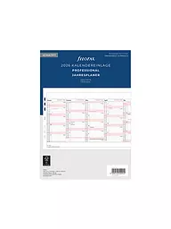 FILOFAX | Kalendereinlage Jahresplaner deutsch A5 2026 | weiss