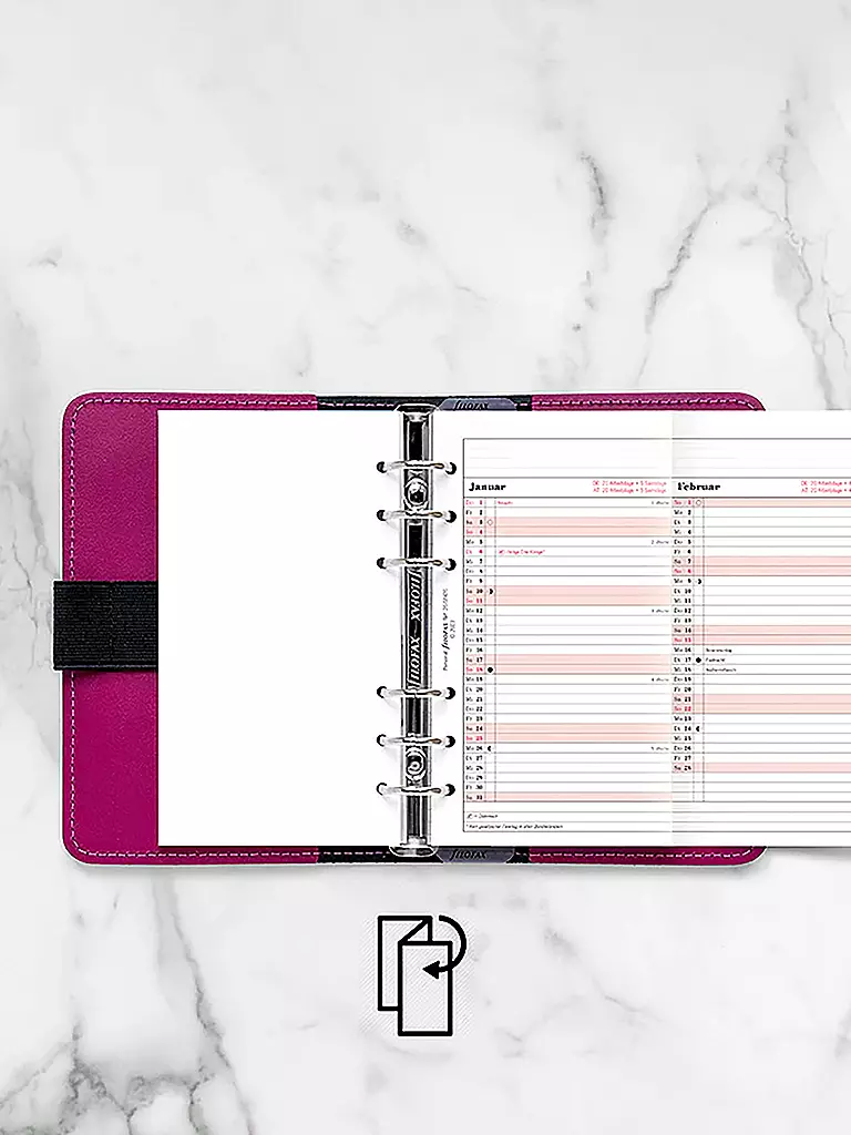 FILOFAX | Kalendereinlage Jahresplaner Deutsch Personal 2026 | weiss