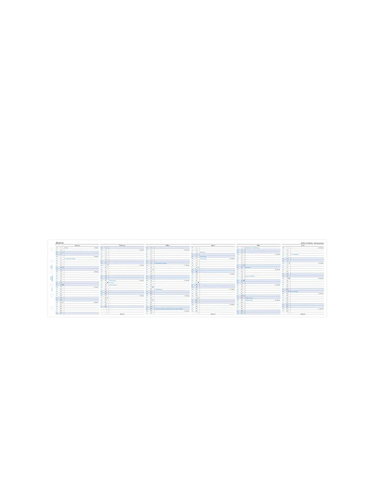 FILOFAX | Kalendereinlage Jahresplaner Deutsch Pocket 2026 | weiss