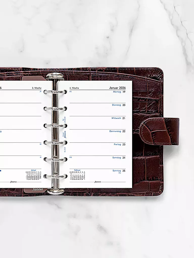 FILOFAX | Kalendereinlage Pocket Woche 2026 Deutsch | weiss
