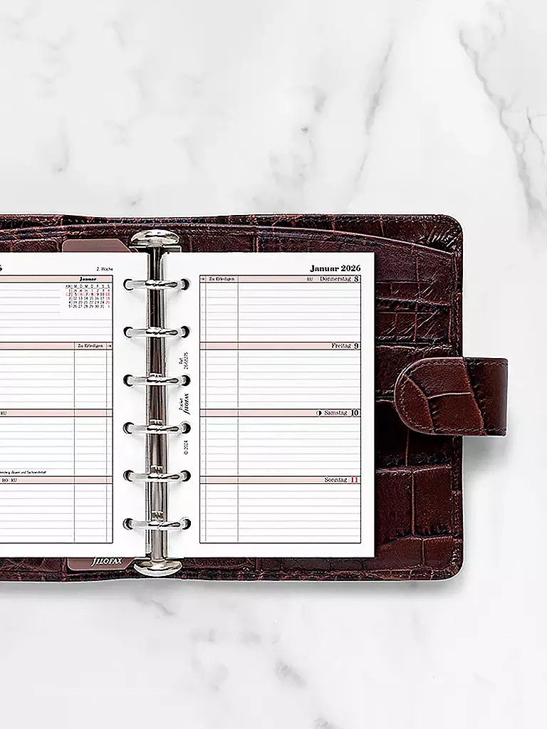 FILOFAX | Kalendereinlage Professional Pocket Woche Deutsch 2026 | weiss