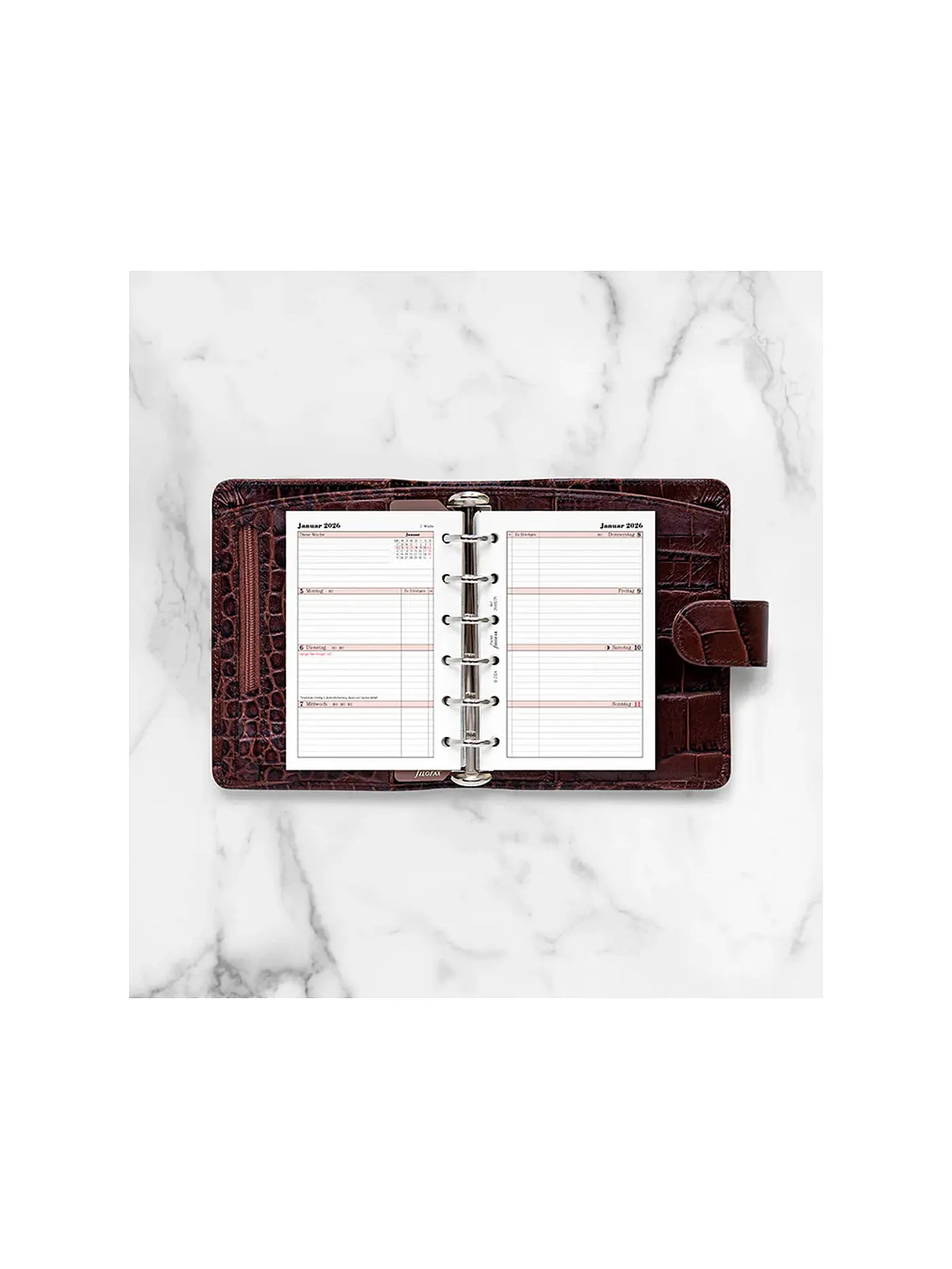 FILOFAX | Kalendereinlage Professional Pocket Woche Deutsch 2026 | weiss
