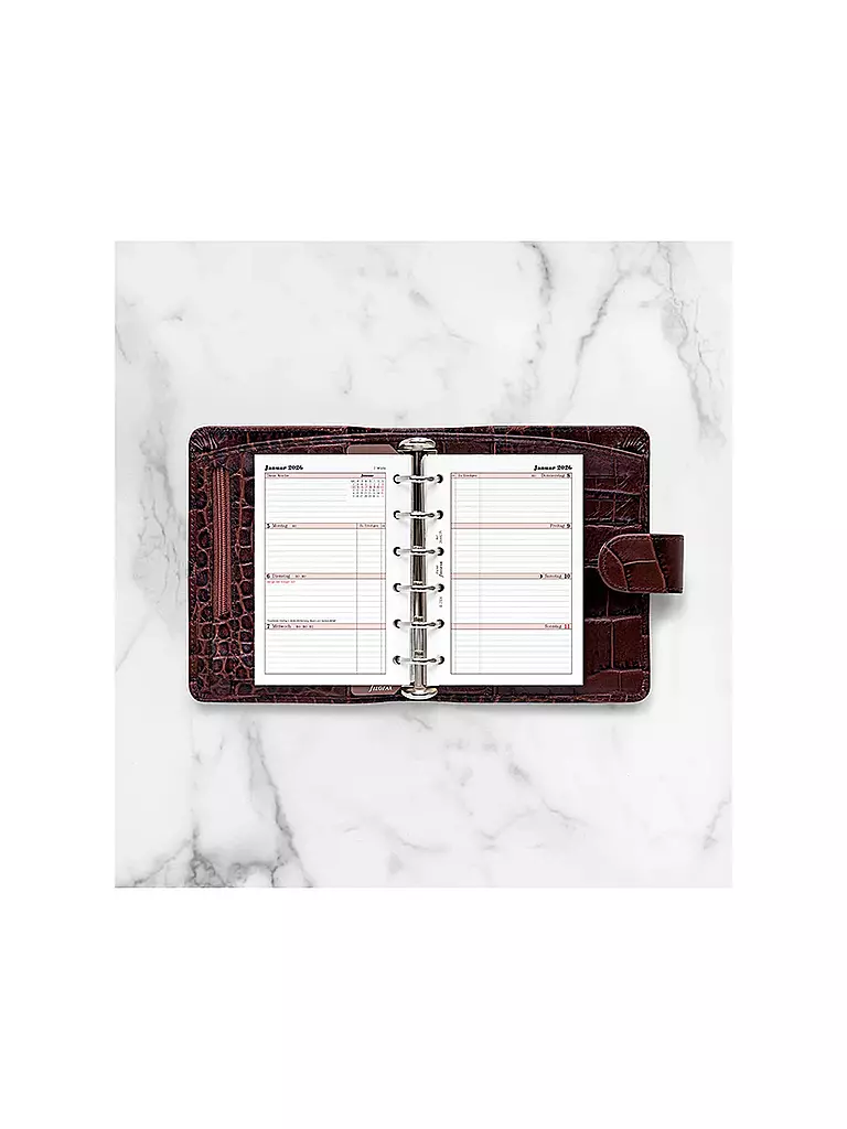 FILOFAX | Kalendereinlage Professional Pocket Woche Deutsch 2026 | weiss