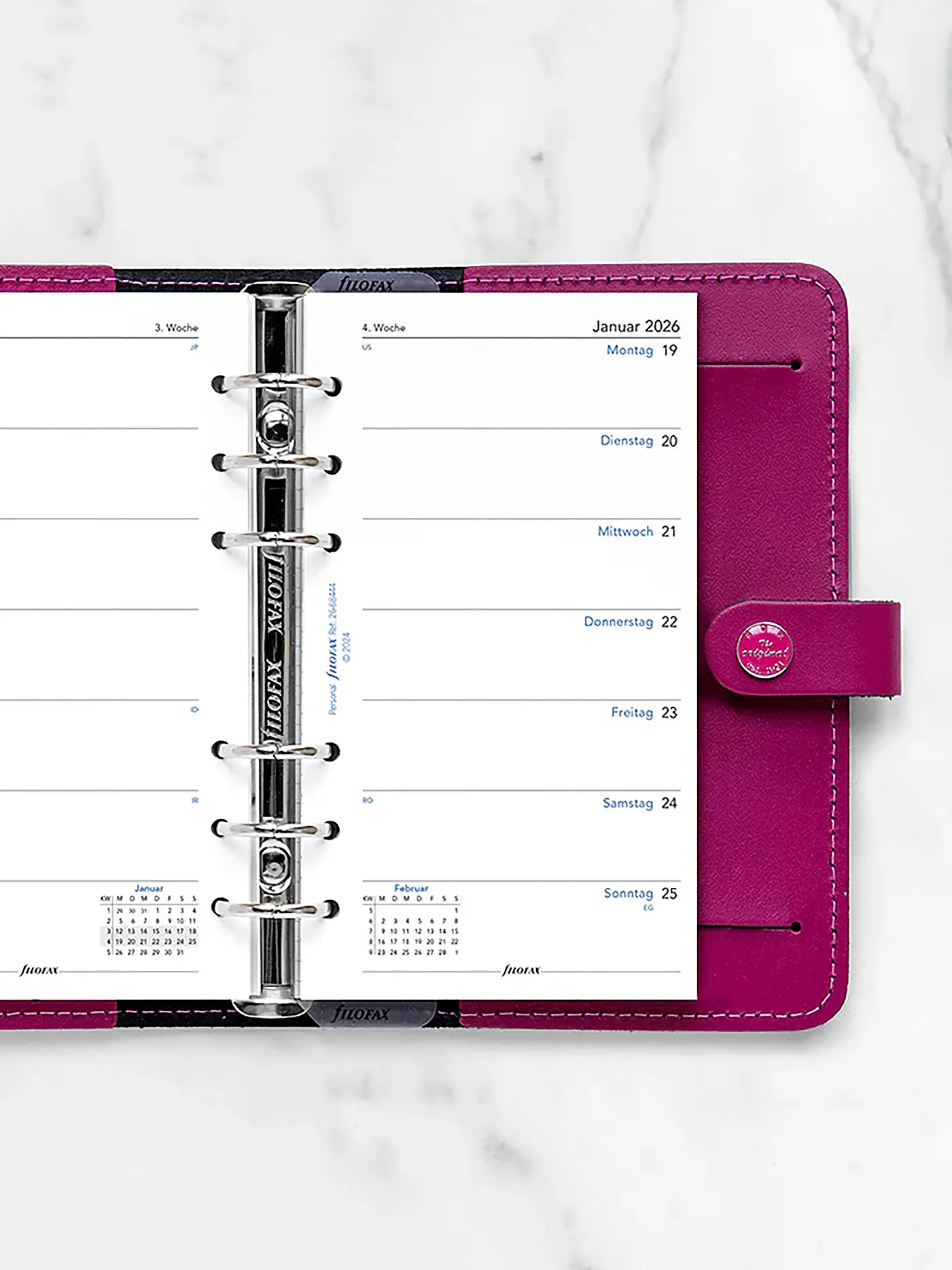 FILOFAX | Kalendereinlage Woche Deutsch Personal 2026 | weiss