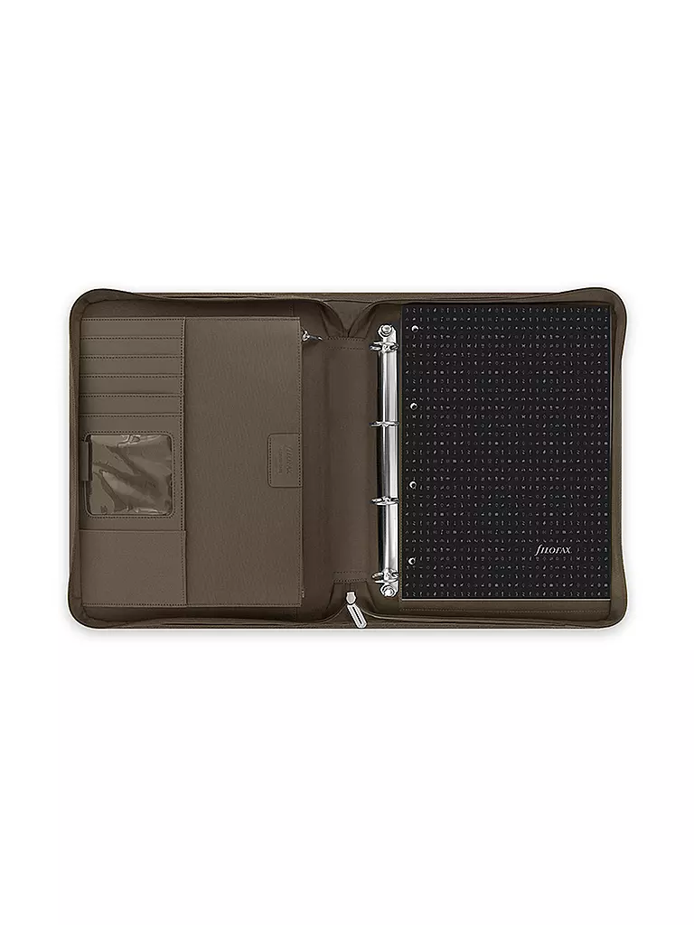 FILOFAX | Konferenzmappe "Microfiber Zip Folio" A4 (khaki) | olive