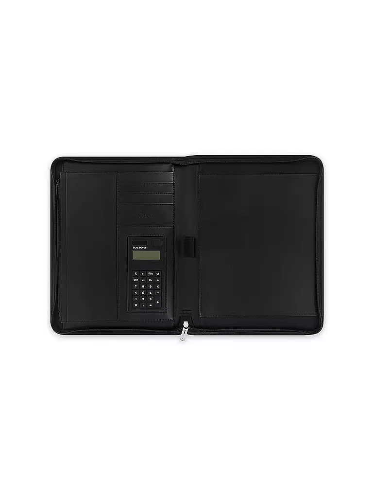 FILOFAX | Metropol Zipped Folio mit Taschenrechner Black | schwarz